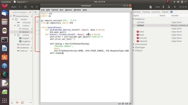 Convert Image To Binary Menggunakan Python dan Glade смотреть онлайн