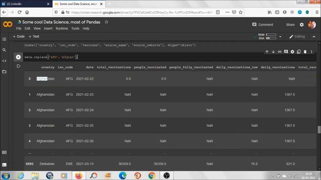 How pandas replace method works? смотреть онлайн