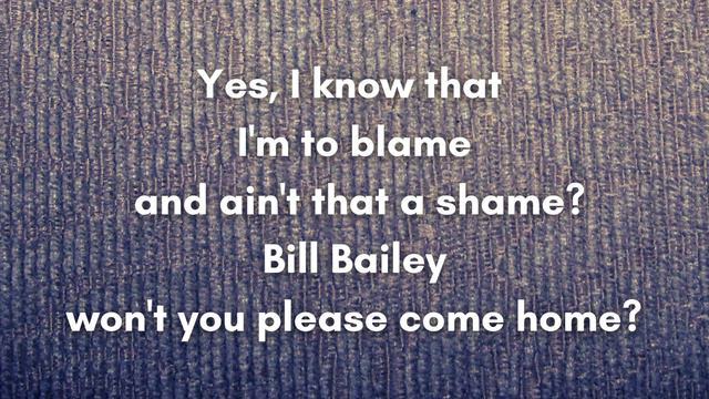 Bill Bailey By Patsy Cline (Lyrics)