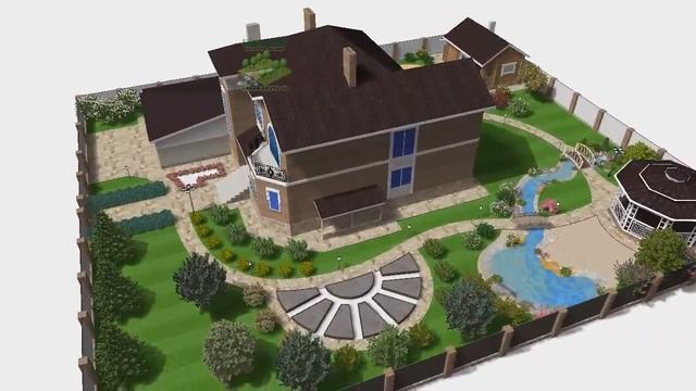 Компьютерная программа "Наш Сад": Видео презентация 3D ландшафтного проекта смотреть онлайн