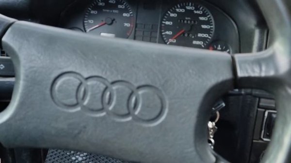 Ауди 80 / Audi 80 запуск двигателя зимой