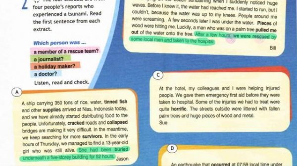 Spotlight 8 Модуль 5A. Tsunami Disaster