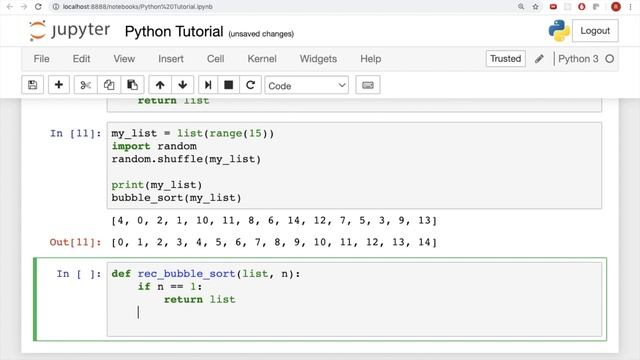 Bubble Sort | Recursion vs Loops смотреть онлайн
