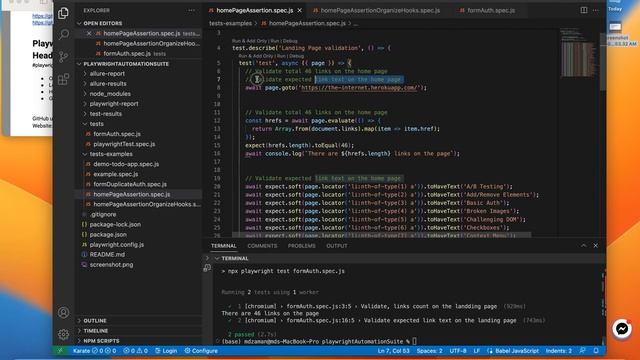 GITS-Playwright Javascript UI Automation Series-09 | Headless Mode| | Hooks | Organize Tests смотреть онлайн