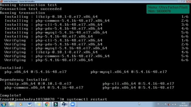 18330078 Karya Mahasiswa Instalasi Server Centos th. 2020 смотреть онлайн