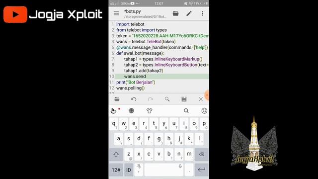 Membuat Bot Telegram Dengan Python [ Inline Keyboard ] - Part 5 смотреть онлайн