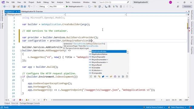 Getting the IConfiguration Service in the Program Class - ASP.NET Core 6 смотреть онлайн