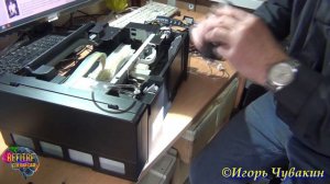 Epson L3070, L3050, как вывести трубку памперса