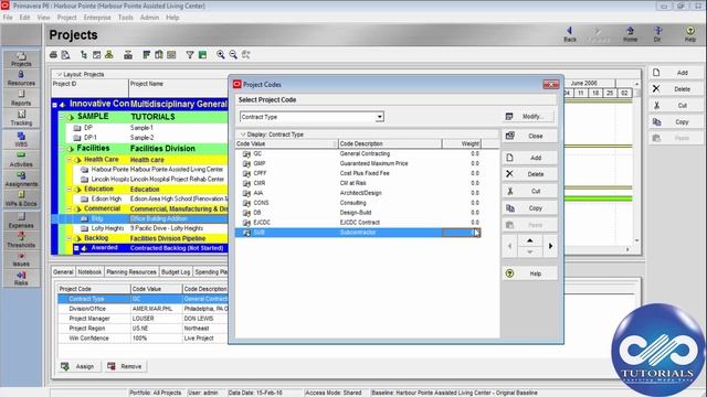 Primavera P6 Tutorial : Chapter - 2.6 : Project Codes in Primavera P6 || dptutorials смотреть онлайн