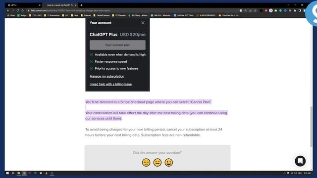 How To Cancel ChatGPT-4 Subscription (Tutorial)