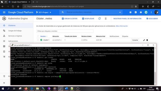 Hola Mundo en Kubernetes usando GCP смотреть онлайн