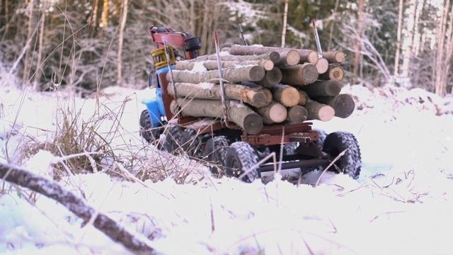 SNOWRUNNER & ICE Trucker - RC 6x6 Ural 4320 Log truck 1:12 ice Snow and river Crossing смотреть онлайн