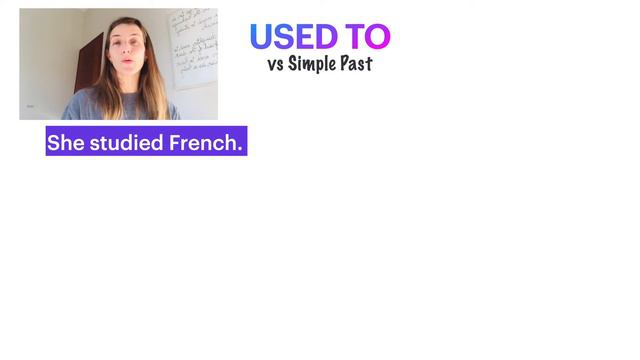 USED TO | USED TO vs SIMPLE PAST | explicación en español смотреть онлайн
