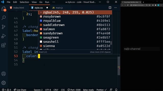 How to make a Discord Input in HTML & CSS | Micro-Interaction & JavaScript Validation смотреть онлайн
