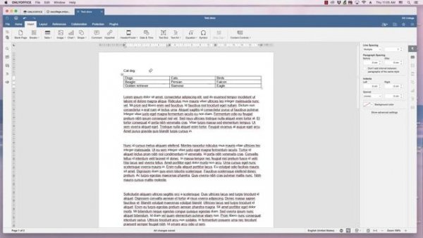 OnlyOffice Quick Video: Merging Table Cells