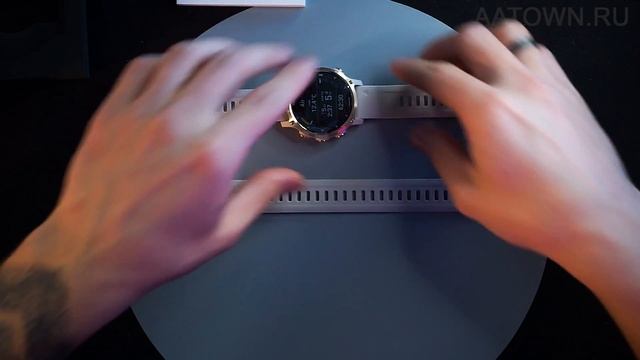 Распаковка часов Garmin Descent Mk2S Light Gold with Light Sand Silicone Band смотреть онлайн