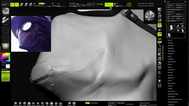 Моделирую Spider-Man Noir в Zbrush смотреть онлайн