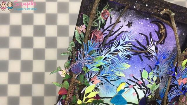 Canvas "Alice in Wonderland" Overview | Scrapbooking (Холст с Алисой. Обзор | Скрапбукинг) смотреть онлайн