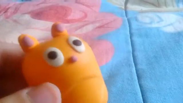 Как сделать котика из пластилина и капсулы? смотреть онлайн