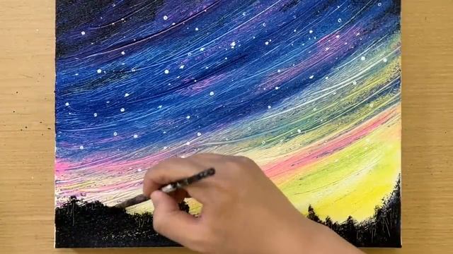 Рисуем сказочный вечер... смотреть онлайн