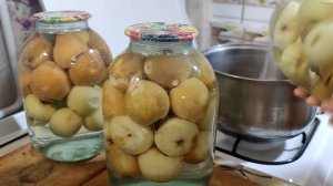 Компот из целых яблок и груш на зиму