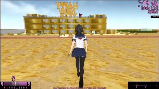 Even Midori is Celebrating New year | Yandere simulator mods смотреть онлайн