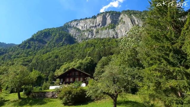 [ 4K ] Grindelwald To Interlaken Switzerland - A Beautiful Train Journey | 4K 60fps Hdr Video