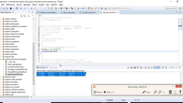 3 Python List Operators | RegularPython | Regular Python | Telugu Language смотреть онлайн