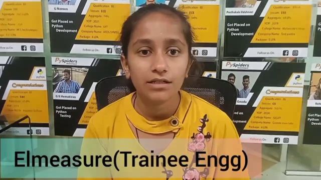 Got placed in MNC as Trainee Engineer| Pyspiders Basavanagudi | Congratulation "Nischitha M S" смотреть онлайн