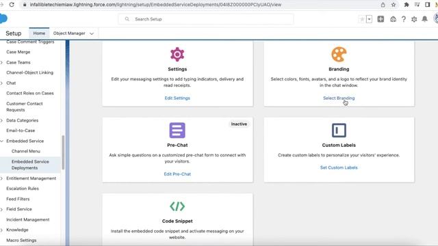 Messaging for In App and Web Setup for Web Chat in Salesforce смотреть онлайн