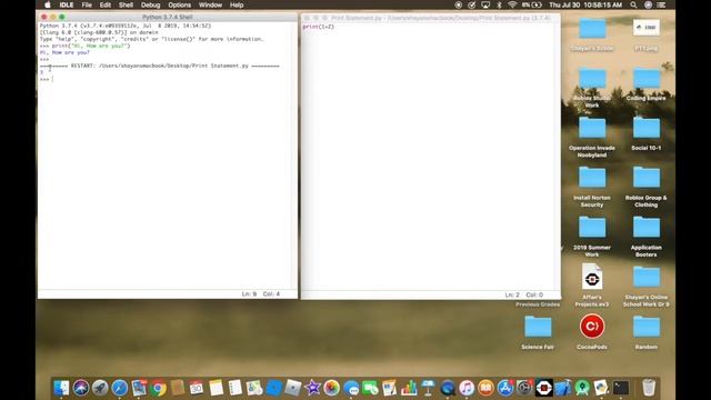 Python Tutorial 1 - Print Statements смотреть онлайн