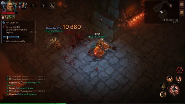 DIABLO IMMORTAL CHALLENGE RIFT LEVEL 27 (GAMELOOTTV GAMEPLAY Android, iOS and PC Game) смотреть онлайн