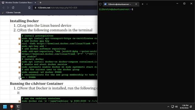 Monitor Docker Container Resource Usage with cAdvisor смотреть онлайн