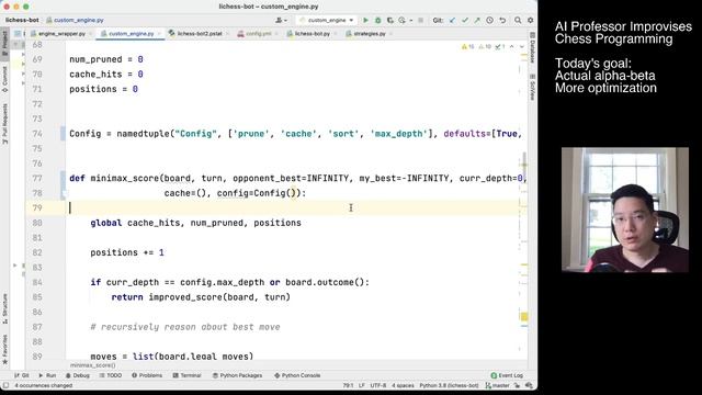 Attempting Alpha-Beta Pruning | AI Professor Improvises Some Chess Programming #5 смотреть онлайн