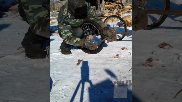 бескамерка на велосипеде #шлангвместокамеры смотреть онлайн