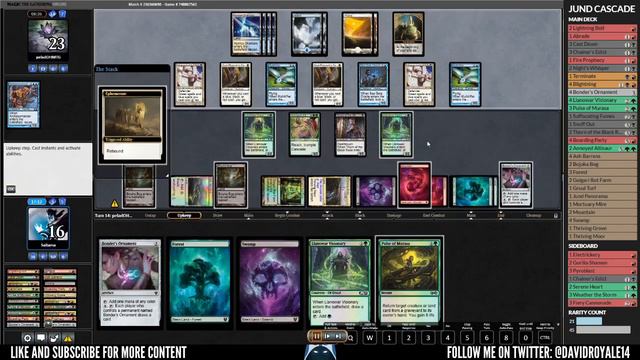 MTG PAUPER LEAGUE JUND CASCADE: VS UW FAMILIARS смотреть онлайн