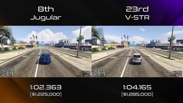 Fastest Sports Cars (V-STR) - GTA 5 Best Fully Upgraded Cars Lap Time Countdown смотреть онлайн