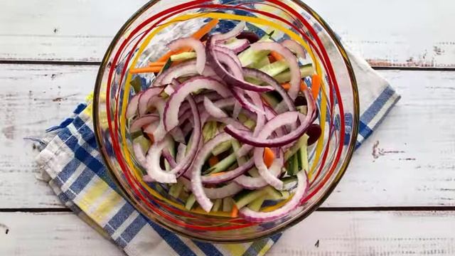 Салат с фасолью и морской капустой смотреть онлайн