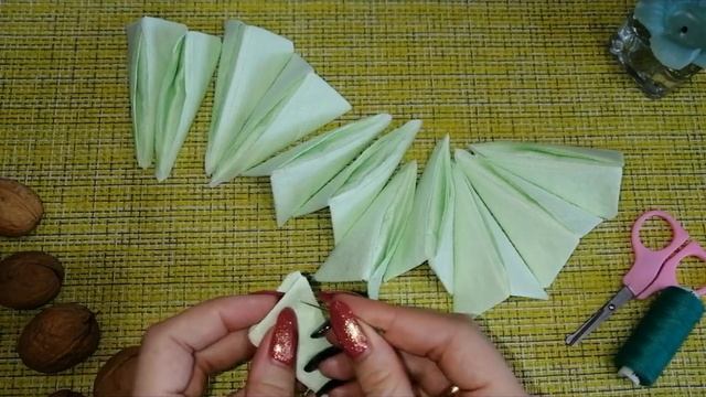 Салфетки на праздничный стол "Цветок лотоса" МК смотреть онлайн