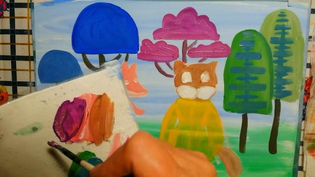 Как нарисовать сказку "Кот и Лиса" смотреть онлайн