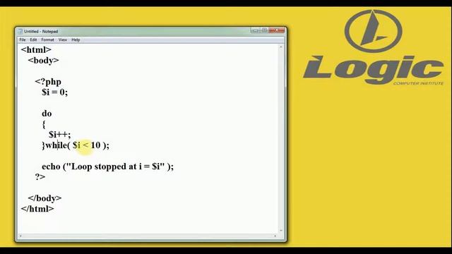 Do while loop in PHP смотреть онлайн