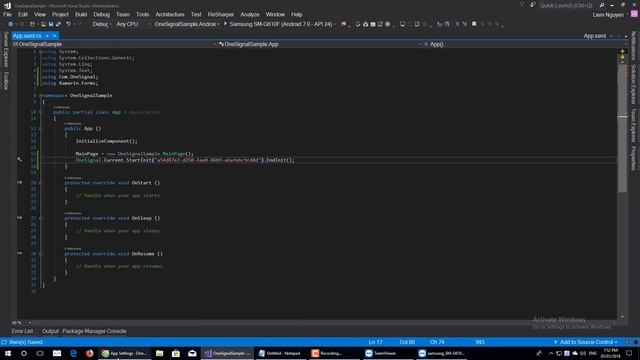 Xamarin Forms Push Notification with OneSignal смотреть онлайн