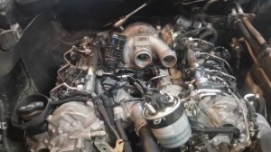 Как снять турбину на мерседес gl350.mp4