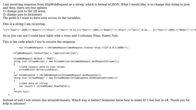 String to JSON to 2D Array C# смотреть онлайн