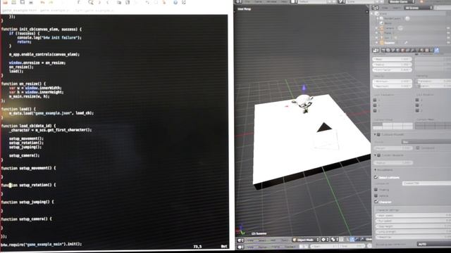 Простая игра в Blend4Web смотреть онлайн