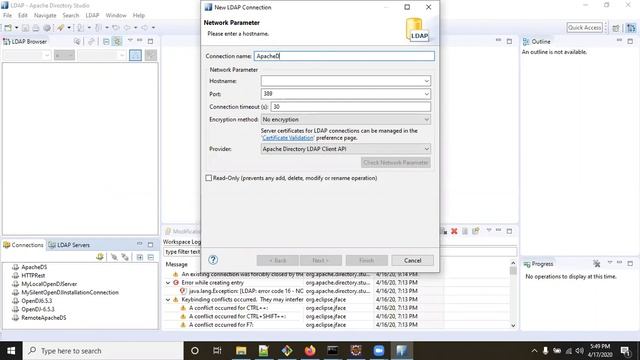 Apache LDAP Directory and Studio Installation смотреть онлайн