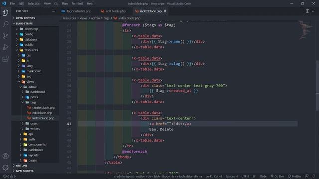 Tag CRUD - Edit view & Update method | Create a membership blog with Laravel & Stripe | Part 46 смотреть онлайн