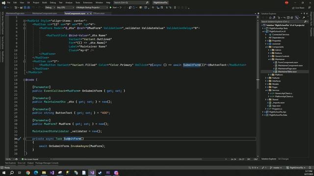 MudBlazor Generic Form смотреть онлайн