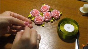 DIY: Розы из атласных лент / roses from satin ribbons