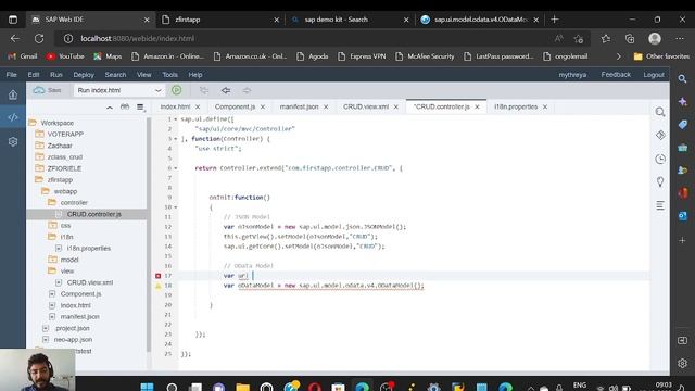 SAPUI5 CRUD Opearations in Telugu using OData смотреть онлайн